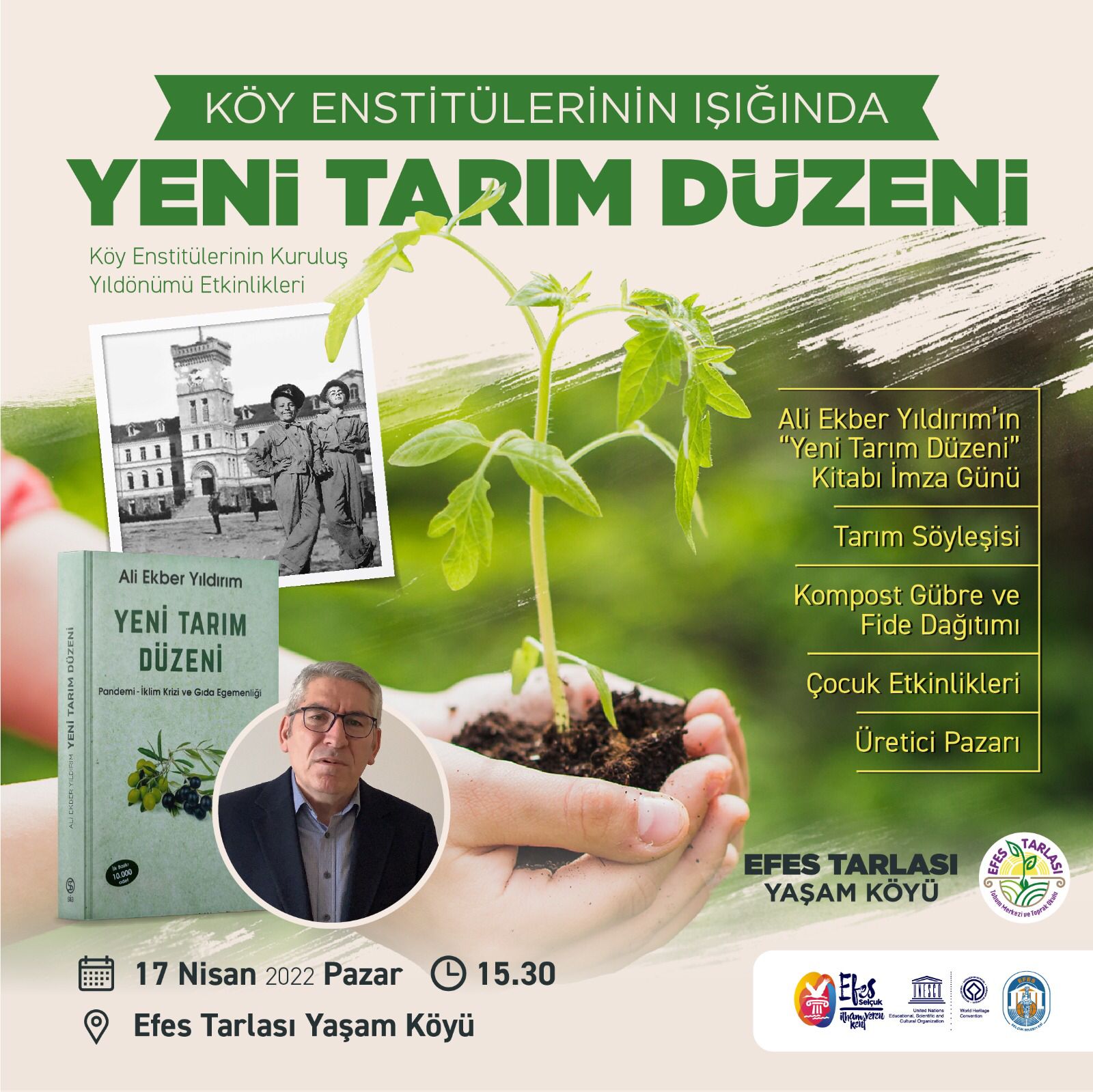 Efes Tarlası Yaşam Köyü'nde Köy Enstitüleri etkinliği: Yaşan Toprakta 'Filiz'lenir