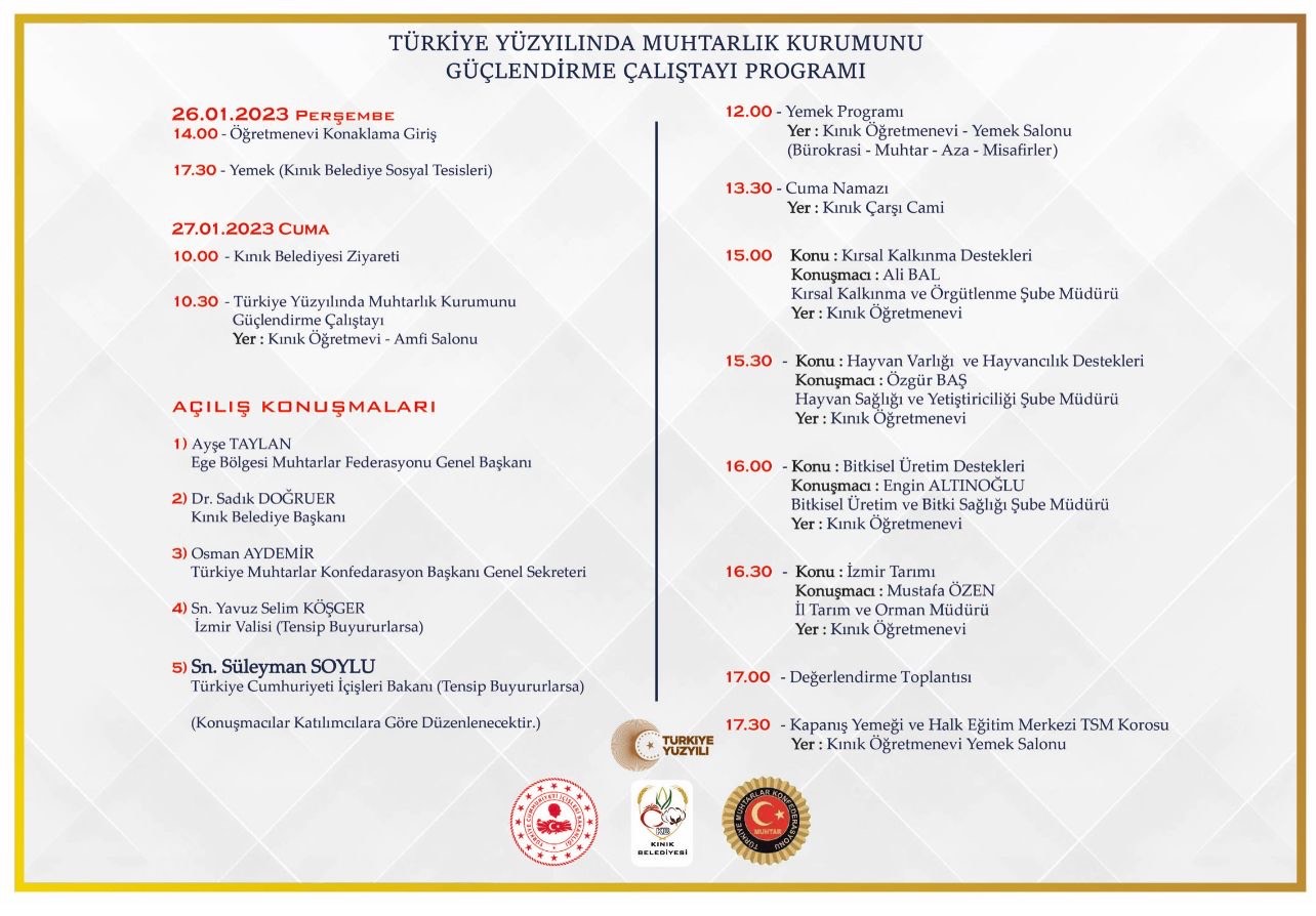 İçişleri Bakanı Soylu Kınık'a geliyor: Türkiye muhtarları Kınık'ta buluşuyor
