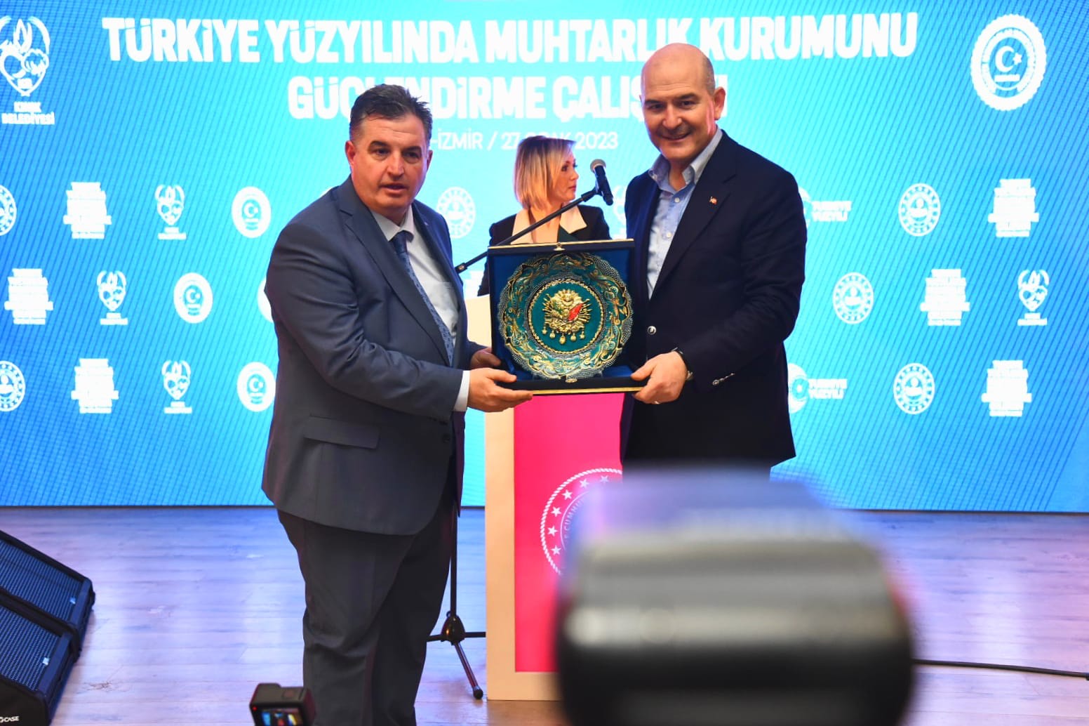 İçişleri Bakanı Süleyman Soylu Kınık’ta muhtarlar ile buluştu
