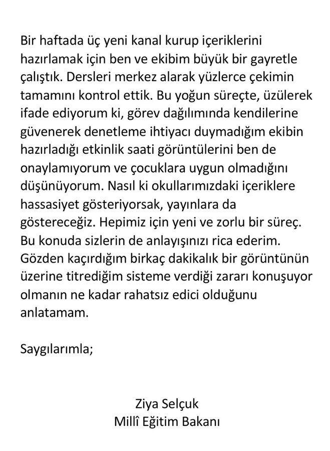Milli Eğitim Bakanı Selçuk o görüntülere cevap verdi