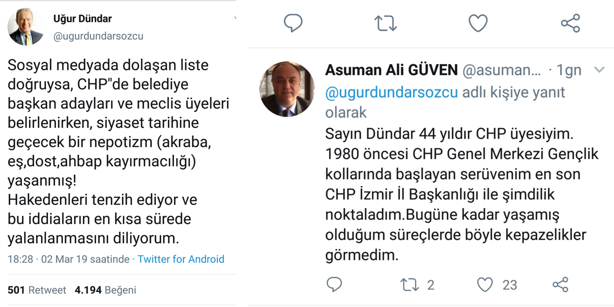 ESKİ İL BAŞKANINDAN MECLİS ÜYE ADAY LİSTELERİNE TEPKİ