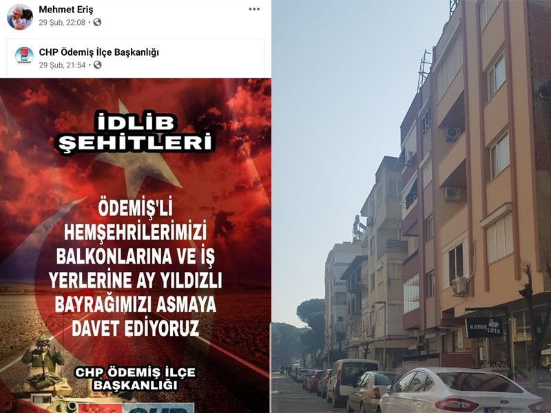BAŞKAN ERİŞ'E BAYRAK TEPKİSİ