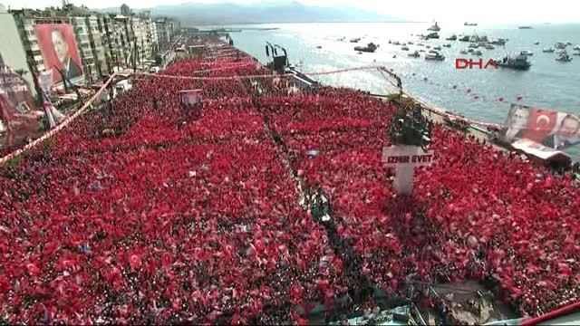 İZMİR MİTİNGİNE TAM 120BİN KİŞİ KATILDI