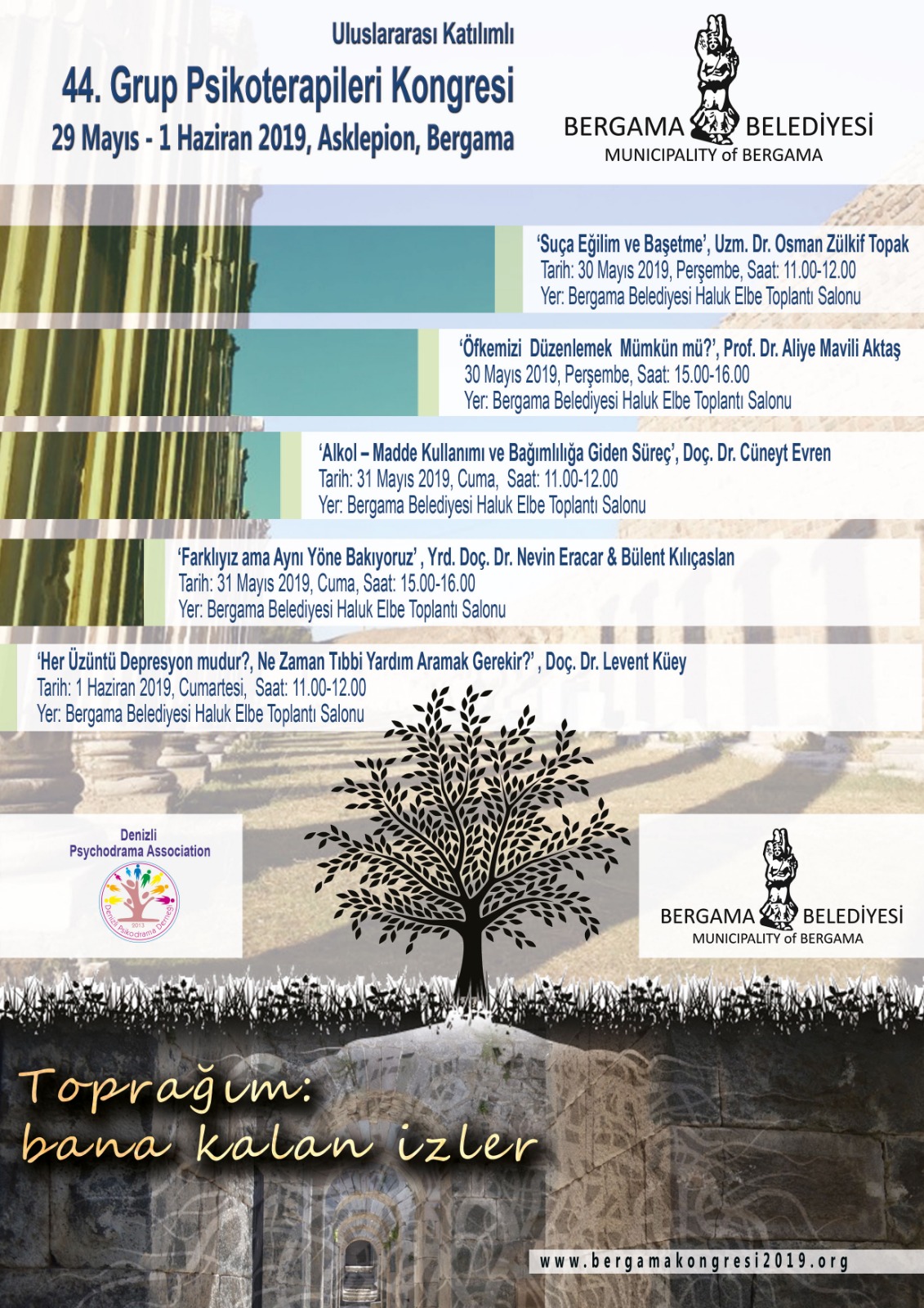 BERGAMA'DA ULUSLARARASI 44. GRUP PSİKOTERAPİLERİ KONGRESİ BAŞLIYOR