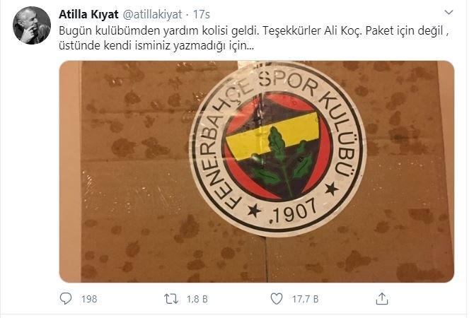 Fenerbahçe binlerce taraftarına yardım kolisi dağıttı