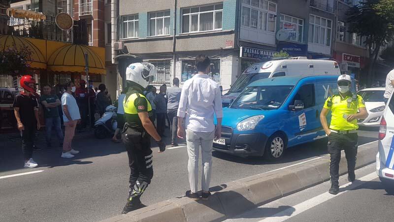 İtfaiye aracının altında kalan motosikletli kurye öldü