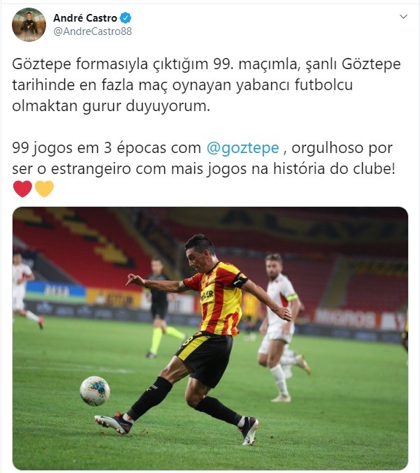 GÖZTEPELİ CASTRO, KULÜP TARİHİNE GEÇTİ