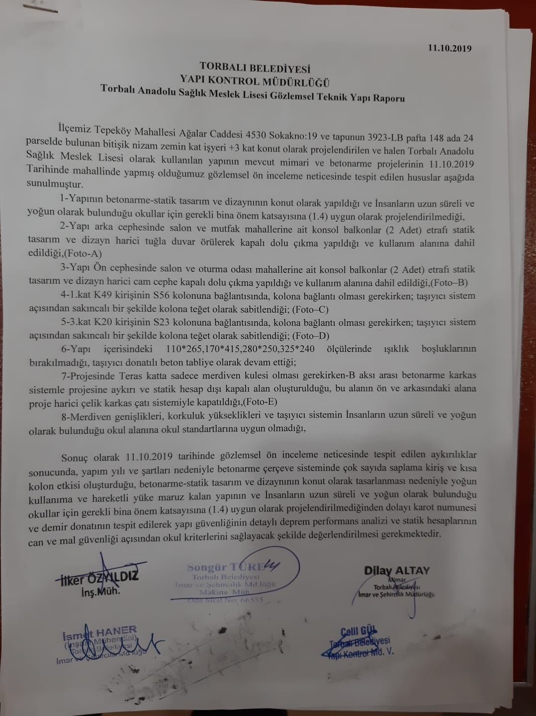 O İLÇEDE OKUL ŞOKU