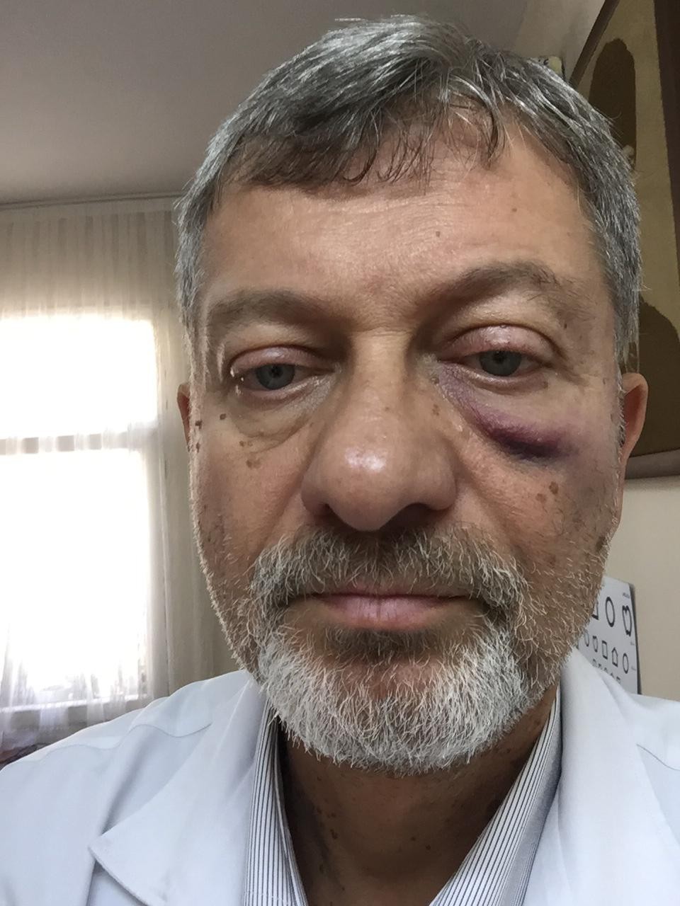 ŞİDDET MAĞDURU DOKTORU ZİYARET ETTİ