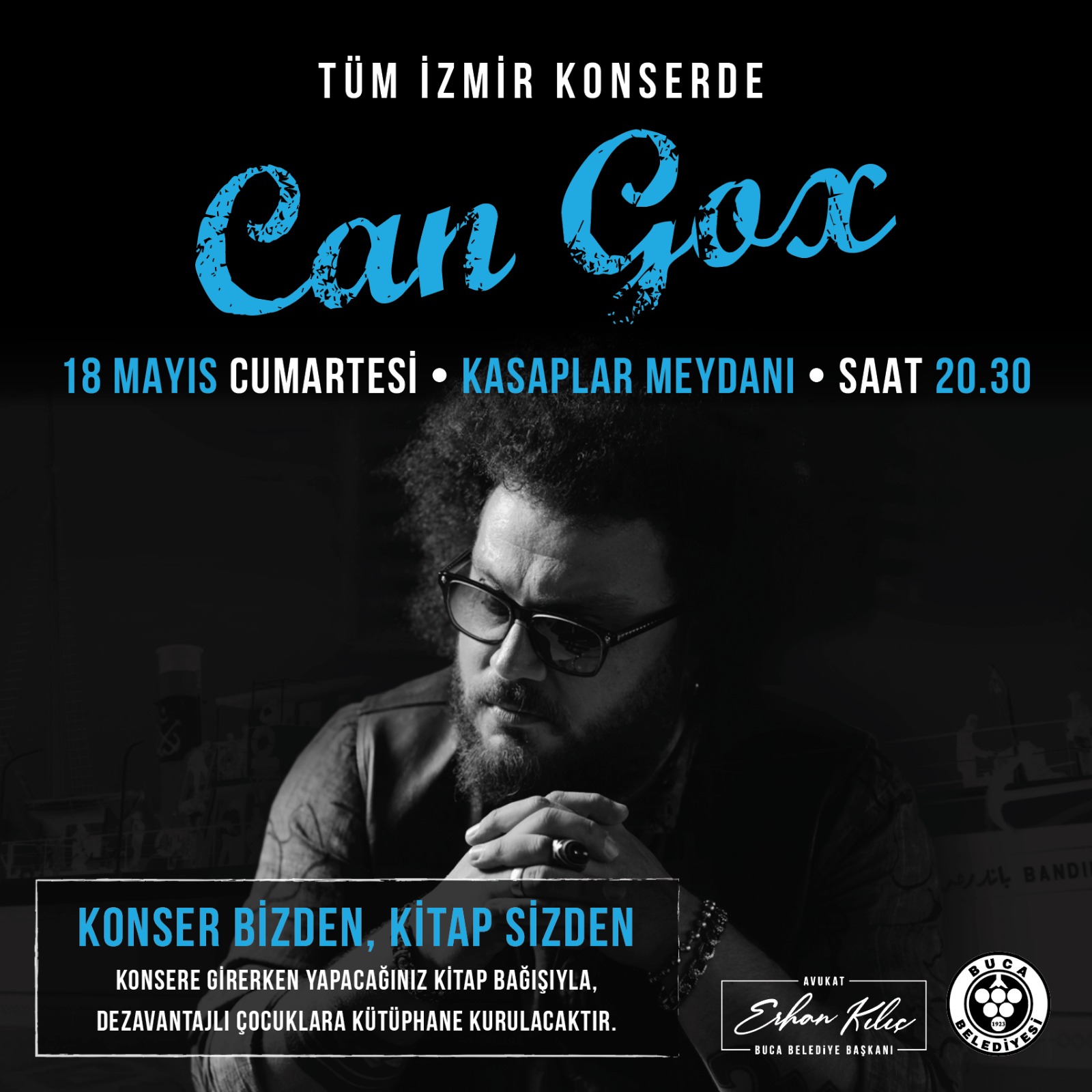 19 MAYIS’TA “KONSER BİZDEN KİTAP SİZDEN”
