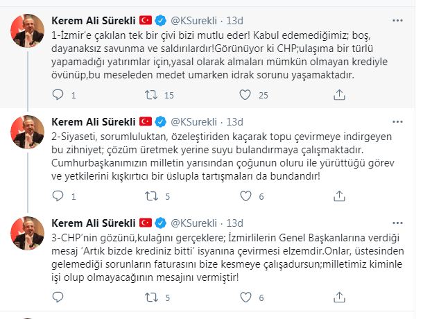 AK PARTİLİ SÜREKLİ'DEN ÇOK SERT CHP ELEŞTİRİSİ