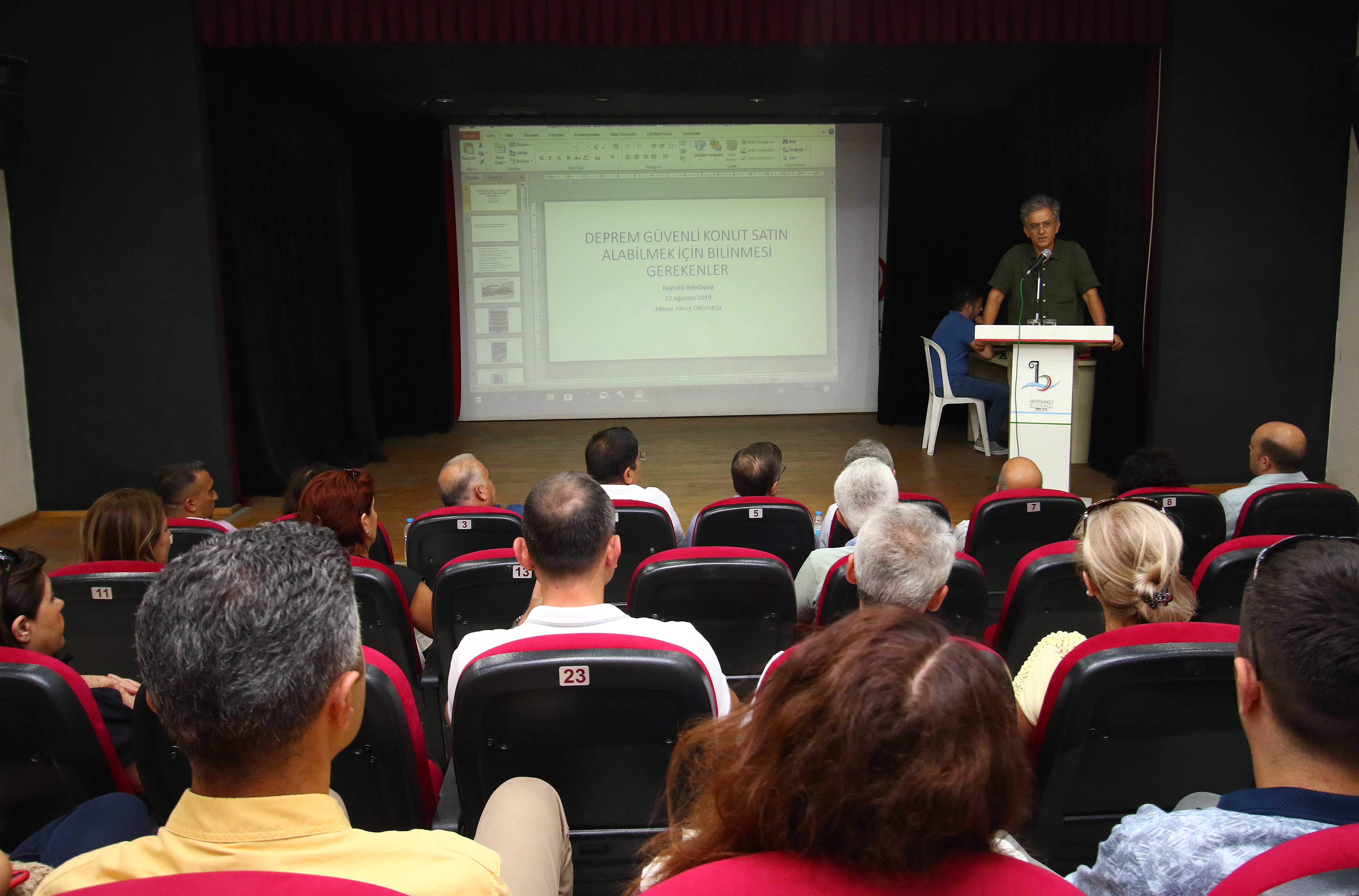 BAYRAKLI'DA 'DEPREM' PANELİ