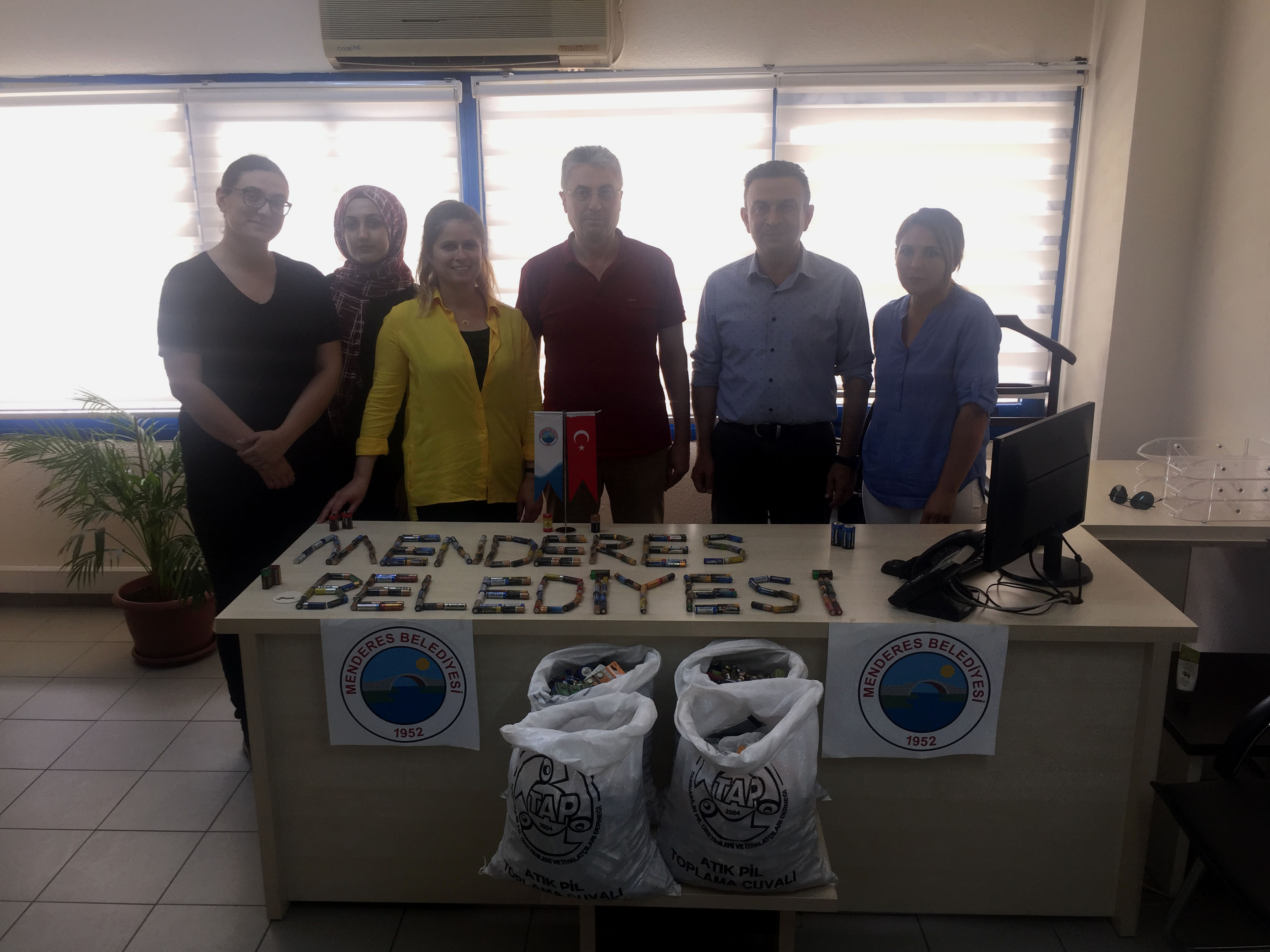 MENDERES’TE ATIK PİLLER TOPLANDI