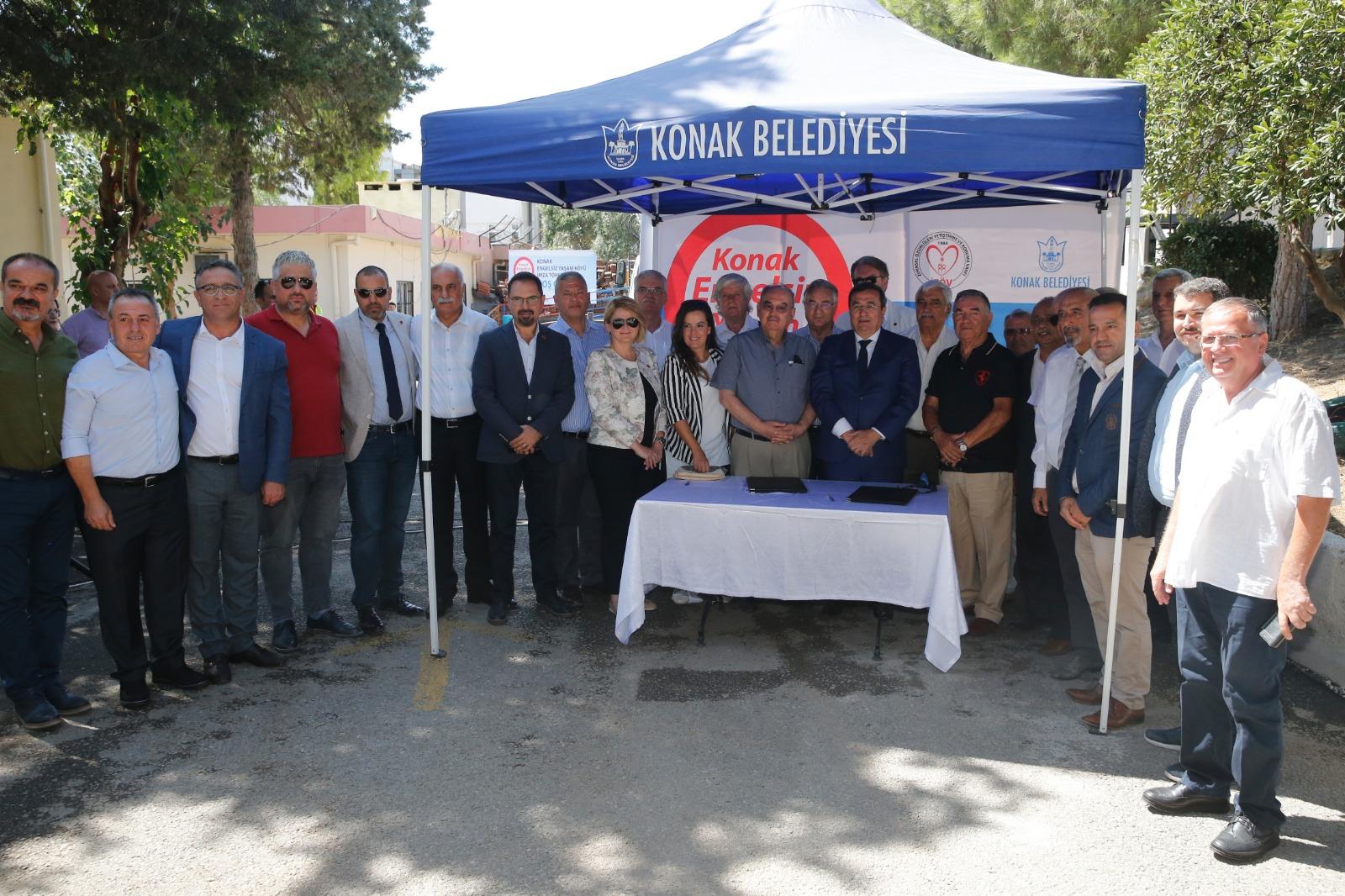 KONAK'TA ENGELLERİ ORTADAN KALDIRACAK PROTOKOL İMZALANDI