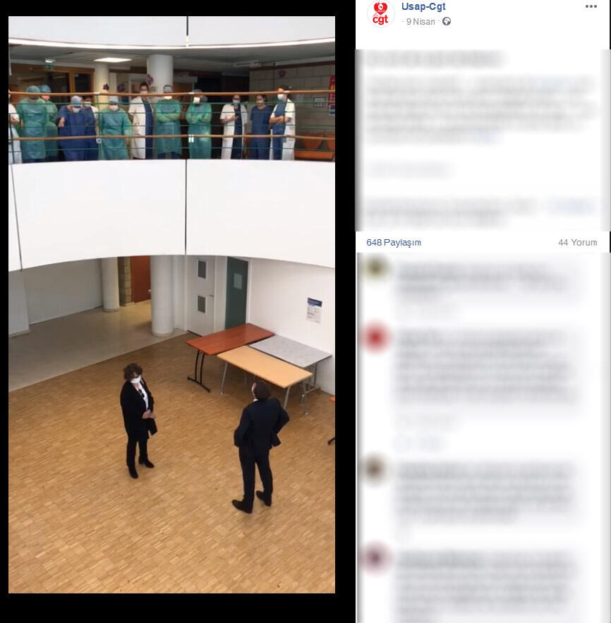 Macron'a koronavirüs tepkisi