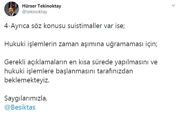 Hürser Tekinoktay'dan 'suistimal' yanıtı