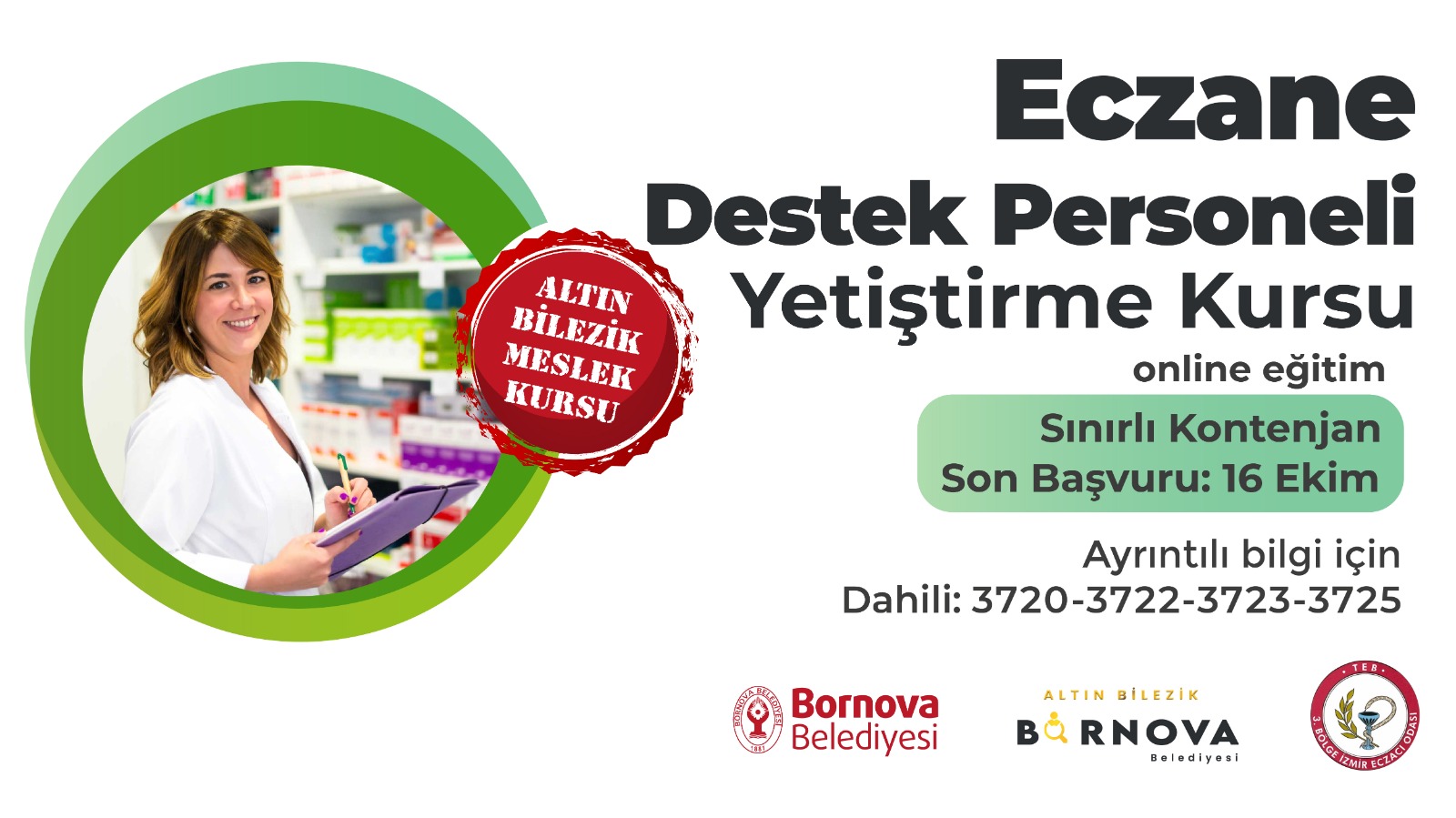 ECZANE DESTEK PERSONELİ YETİŞTİRME KURSU