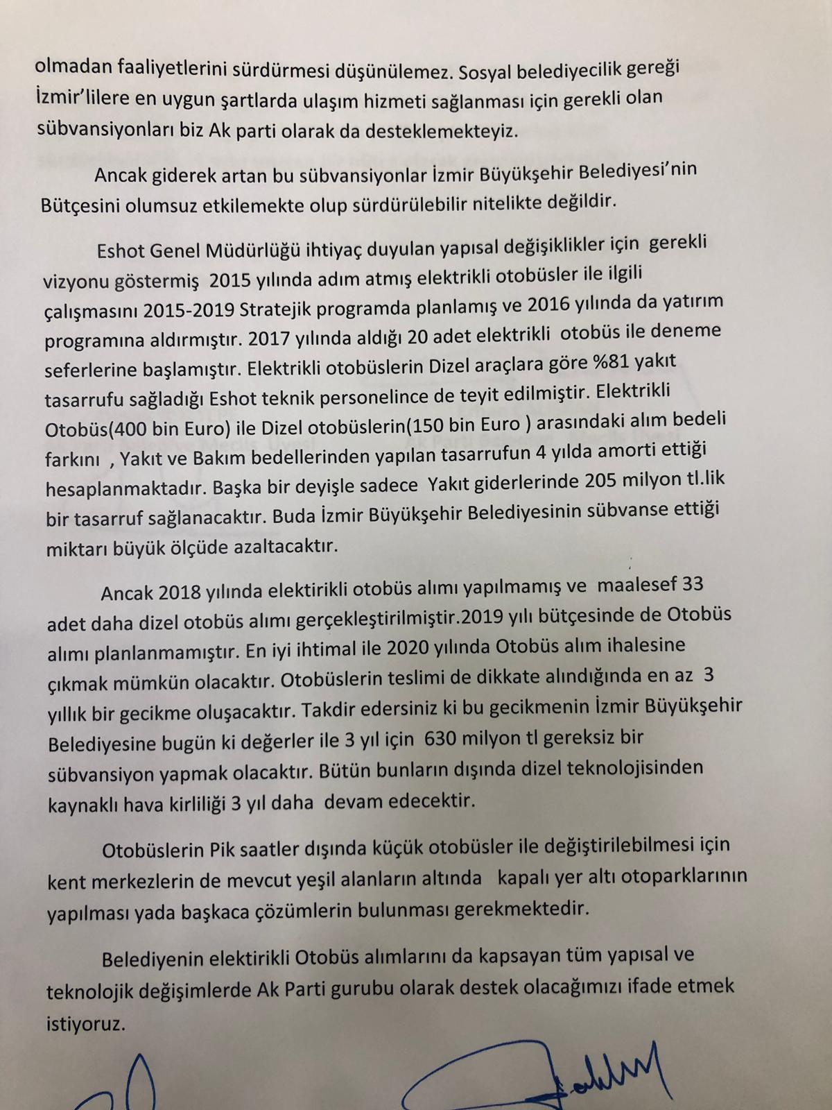 AK PARTİDEN MUHALEFET ŞERHİ