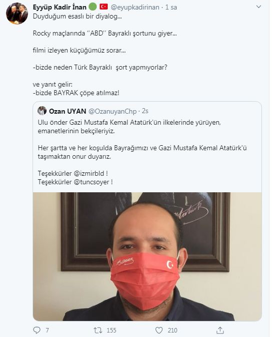 "BİZDE BAYRAK ÇÖPE ATILMAZ"