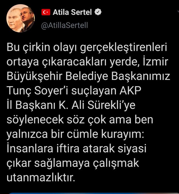 KEREM ALİ SÜREKLİ ‘DEN CHP'Lİ SERTEL'E SERT ÇIKIŞ