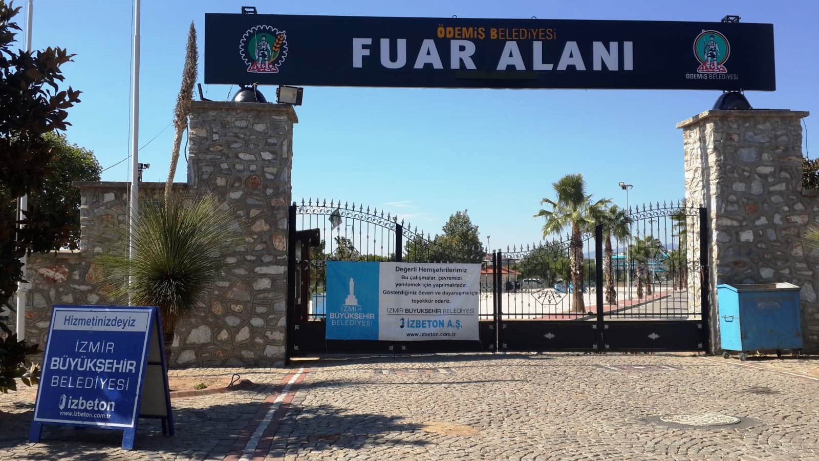 ÖDEMİŞ’TE FUAR ALANINA BÜYÜKŞEHİR DESTEĞİ