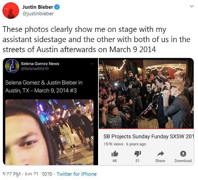 Tecavüzle suçlanan Justin Bieber, Selena Gomez'li kanıt sundu!