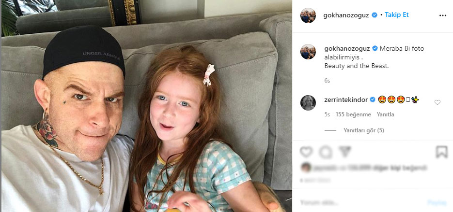 Gökhan Özoğuz'un kızıyla paylaşımına beğeni yağdı