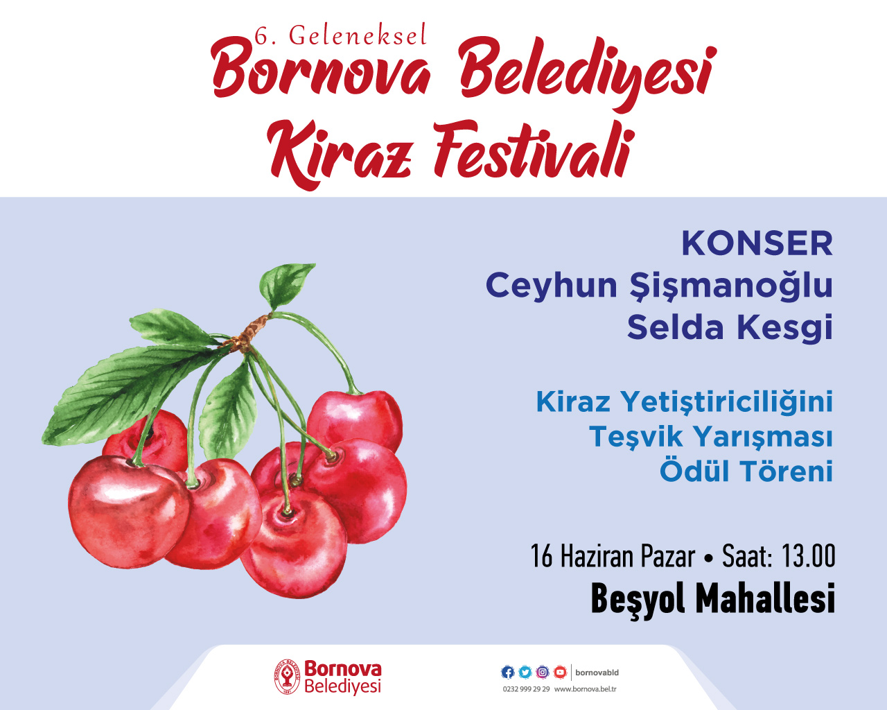 BORNOVA’DA KİRAZ BULUŞMASI