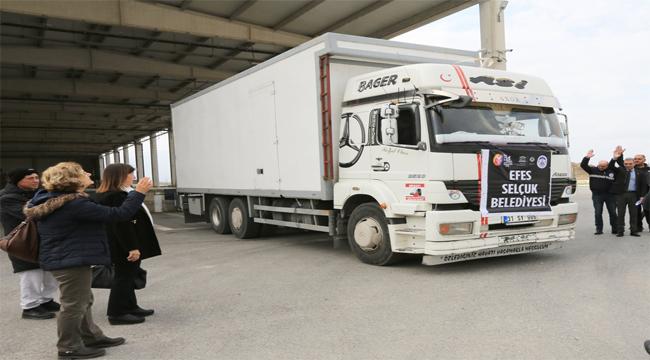 YARDIM TIRI EFES SELÇUK'TAN YOLA ÇIKTI