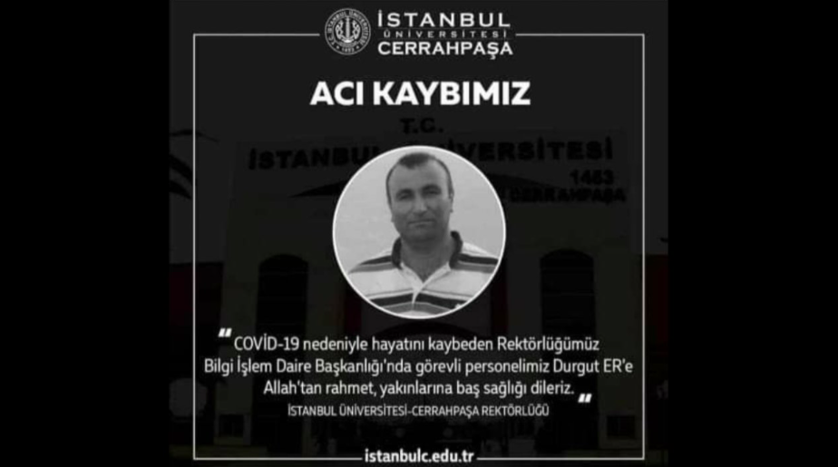 Cerrahpaşa Tıp Fakültesi'nden çalışanı   yaşamını yitirdi