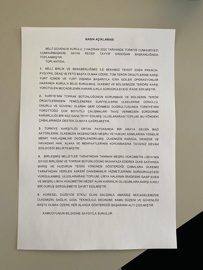 "TERÖRE KARŞI MÜCADELE KARARLILIKLA SÜRECEK "