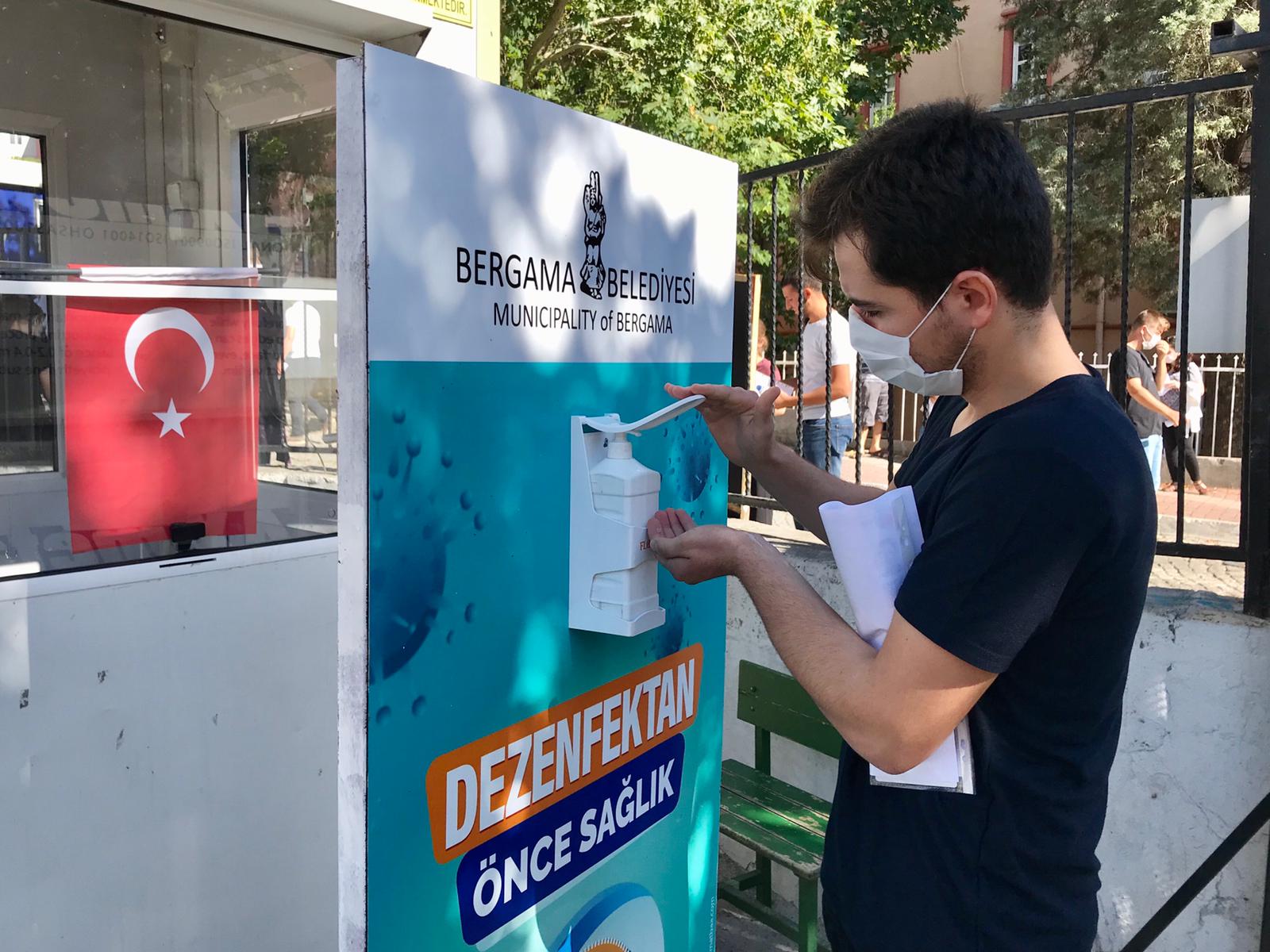 BERGAMA’DA SINAV IÇIN ÖNLEMLER ÖNCEDE ALINDI