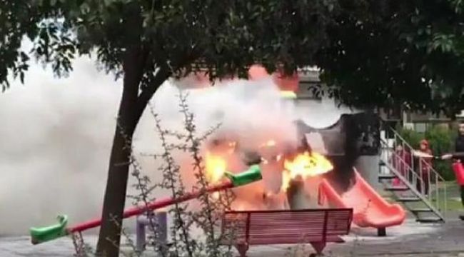 Karşıyaka'da Yangın