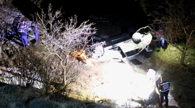 Nevşehir'de otomobil uçuruma yuvarlandı: 1 ölü, 5 yaralı