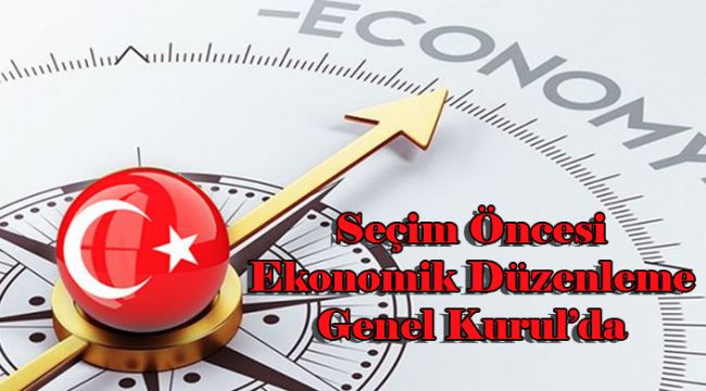 Seçim Öncesi Ekonomik Düzenleme Genel Kurul'da