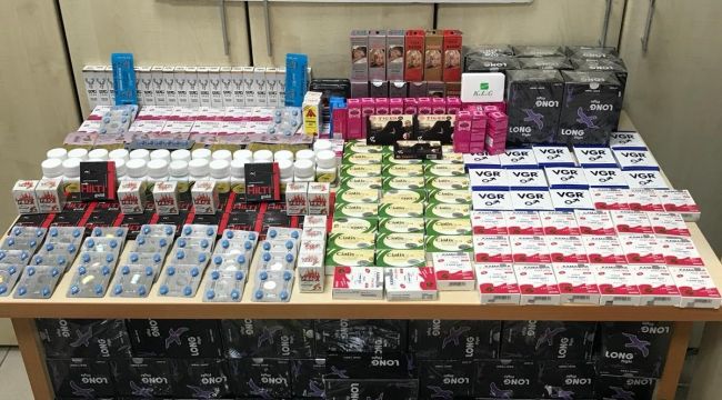 250 bin liralık gümrük kaçağı cinsel içerikli haplar ele geçirildi