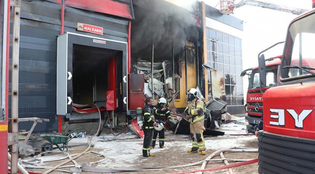 Aksaray’da fabrikada panik anları