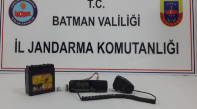 Batman'da PKK'lı teröristlere ait telsiz bulundu