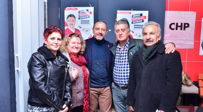 BAYRAKLI’DA CHP’YE “ASLAN” ZİYARETİ