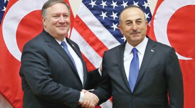 Çavuşoğlu ABD'li mevkidaşı Mike Pompeo ile görüştü