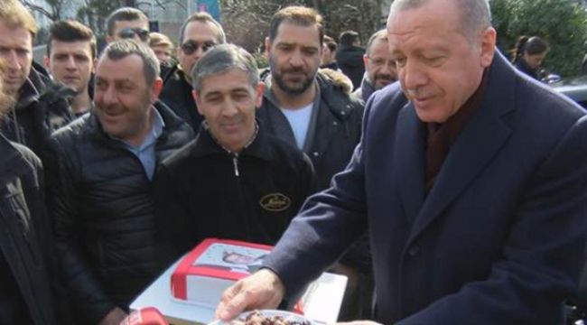 Cumhurbaşkanı Erdoğan'a doğum günü sürprizi