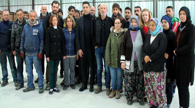 YANGIN MAĞDURU İŞÇİLERE YARDIM ELİNİ UZATTI