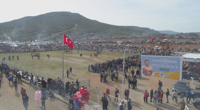 MENDERES DEVE GÜREŞLERİNE ONBİNLER KATILDI