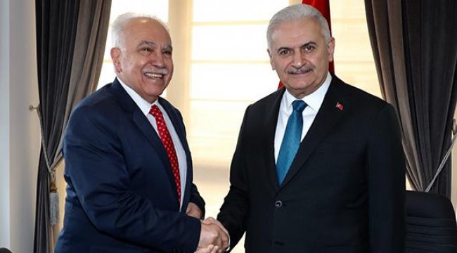 Yıldırım, Doğu Perinçek'i kabul etti