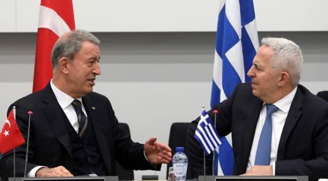 Yunan mevkidaşıyla görüşen Akar'dan açıklama
