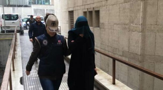 Bursa'da yakalanan DEAŞ'lı kadın terörist Interpol'e teslim edildi
