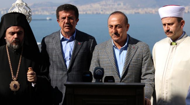 ÇAVUŞOĞLU VE ZEYBEKCİ İNANÇ TEMSİLCİLERİYLE BULUŞTU