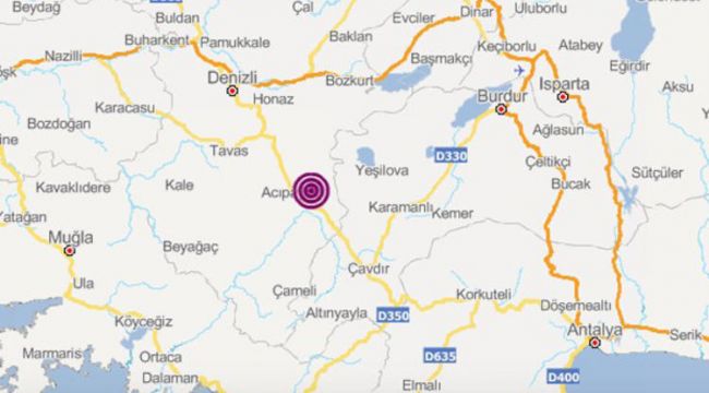 Denizli Acıpayam'da bir deprem daha