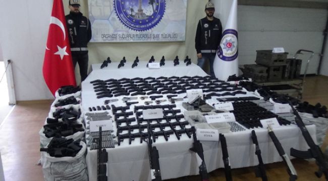 KAÇAK SİLAH ÜRETİLEN FABRİKAYA BASKIN: 46 GÖZALTI