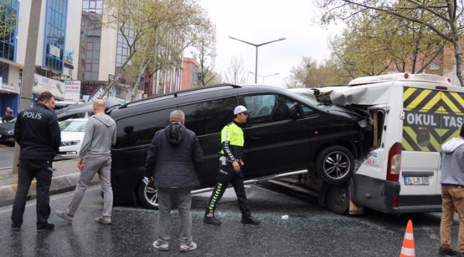 Ataşehir'de korkunç kaza! Faciadan dönüldü